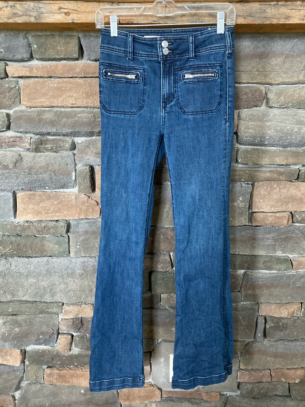 PILCRO Anthropologie Trouser Bootcut Mid Rise Jean Size 25